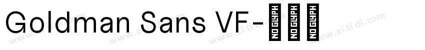 Goldman Sans VF字体转换